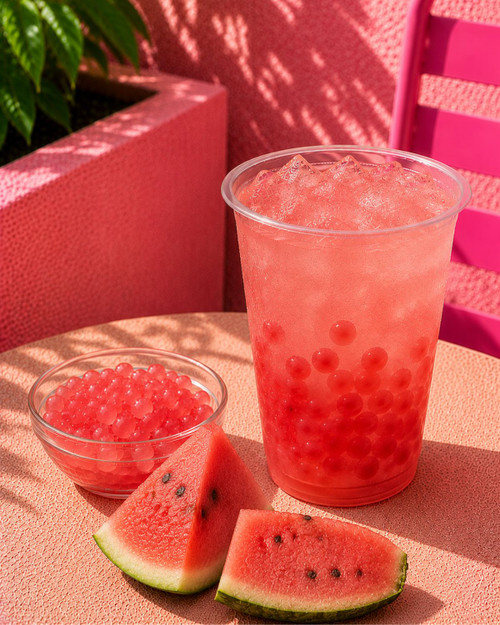 Case of 4 - 3.2kg WATERMELON Popping Boba Juice Pobbles for Bubble Tea