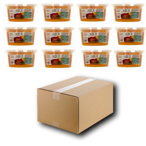 450g Wild Monk Mango Juice Pobbles for Bubble Tea (Case of 12 Tubs)