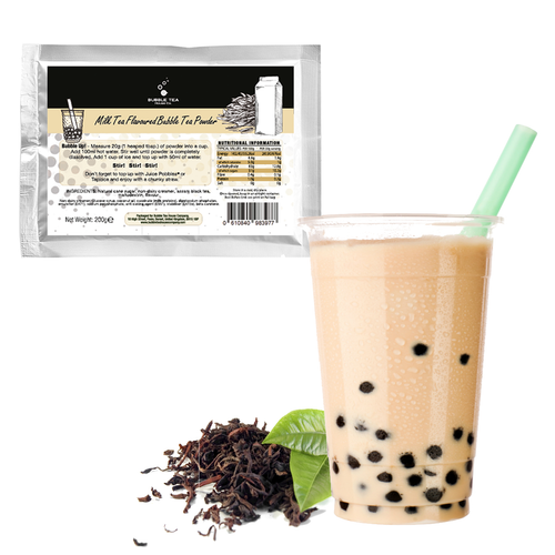 MILK TEA Bubble Tea Powder 200g pack with drink