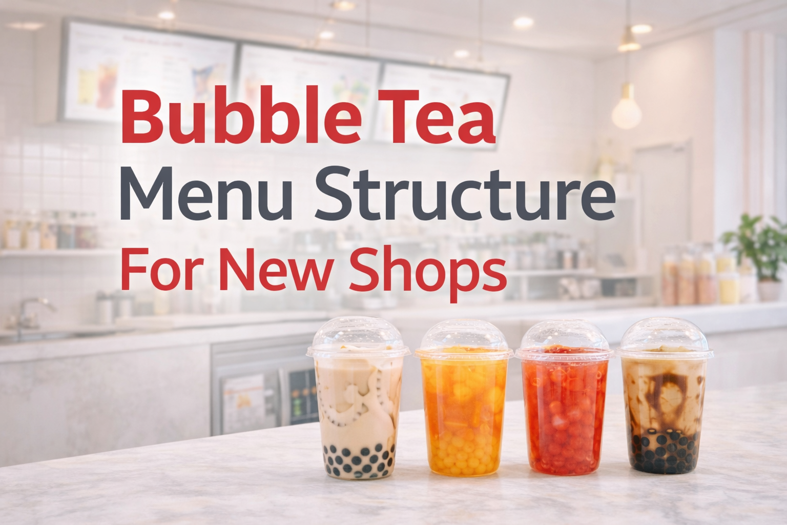 Best Bubble Tea Menu Structure for New Shops - Bubble Tea House Company