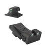 Kensight Kensight Bomar Adjustable Tritium Dot Rear Sight, Rounded Blade W/ 0.200 Tall Tritium Flat Base Front Sight