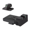 Kensight Kensight Target 1911 Sights Set Trijicon Tritium insert - Night Sights with Rounded Blade - 0.200 tall Front Sight - Fits LPA TRT  Sight Dovetail Cut