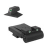 Kensight Kensight Fully adjustable tritium dot rear sight fits Caspian Rollo cut, rounded blade .200 Tall FLAT BASE Front Sight