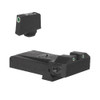 Kensight Kensight Fully adjustable tritium dot rear sight for Glock 17, 22, 24, 34, 35, 37, and 38, beveled blade w/serrations .315 Tall Tritium Front