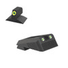 Kensight Kimber Fixed Trijicon Tritium insert - Kensight Night Sights - Serrated Blade