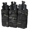 Condor Triple M4 Mag Open-Top Pouch - Multicam Black 