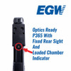 EGW Trijicon RMR / SRO, Holosun 407c / 507c Sight Mount Adapter for Sig P365X & P365XL Optics Ready