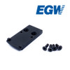 EGW Red Dot Adapter Plate for Smith and Wesson (S&W) M&P .22 Magnum/ 5.7(fits Trijicon RMR / SRO, Holosun 407c / 507c)