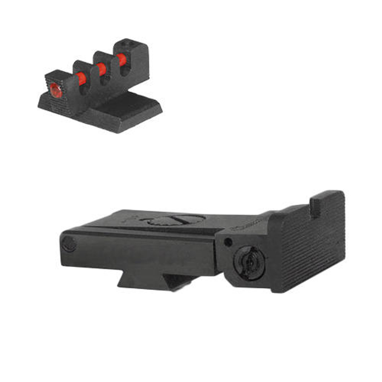 Kensight Kensight Kimber Adjustable Sight Set Rounded Blade W/ 0.200 Tall Fiber Optic Flat Front Sight