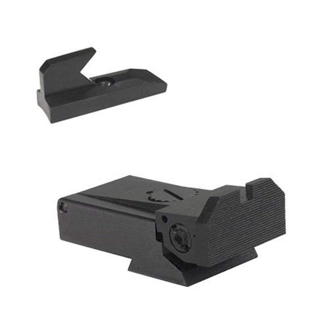 Kensight Kensight Fully adjustable rear sight for Ruger MKII and MKIII, beveled blade w/serrations - Includes Undercut patridge front sight 0.070 higher than factory front, no serrations