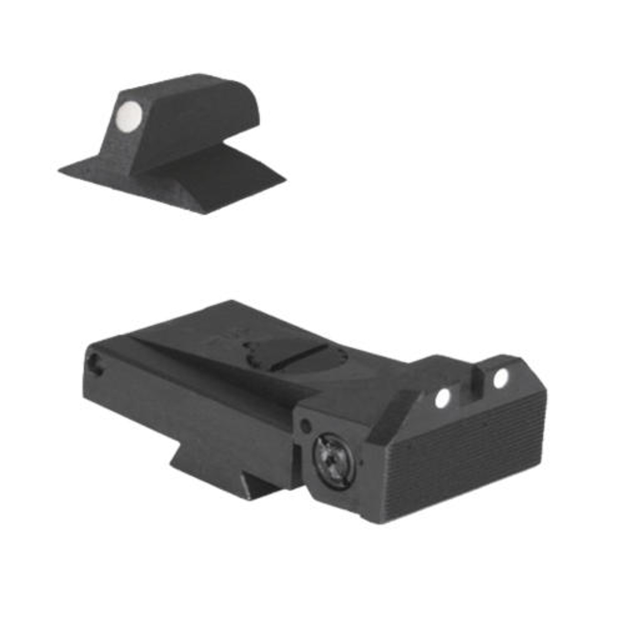 Kensight Kensight Target 1911 Sights White Dot Rear Sight with Beveled Blade - Fits LPA TRT  Sight Dovetail Cut