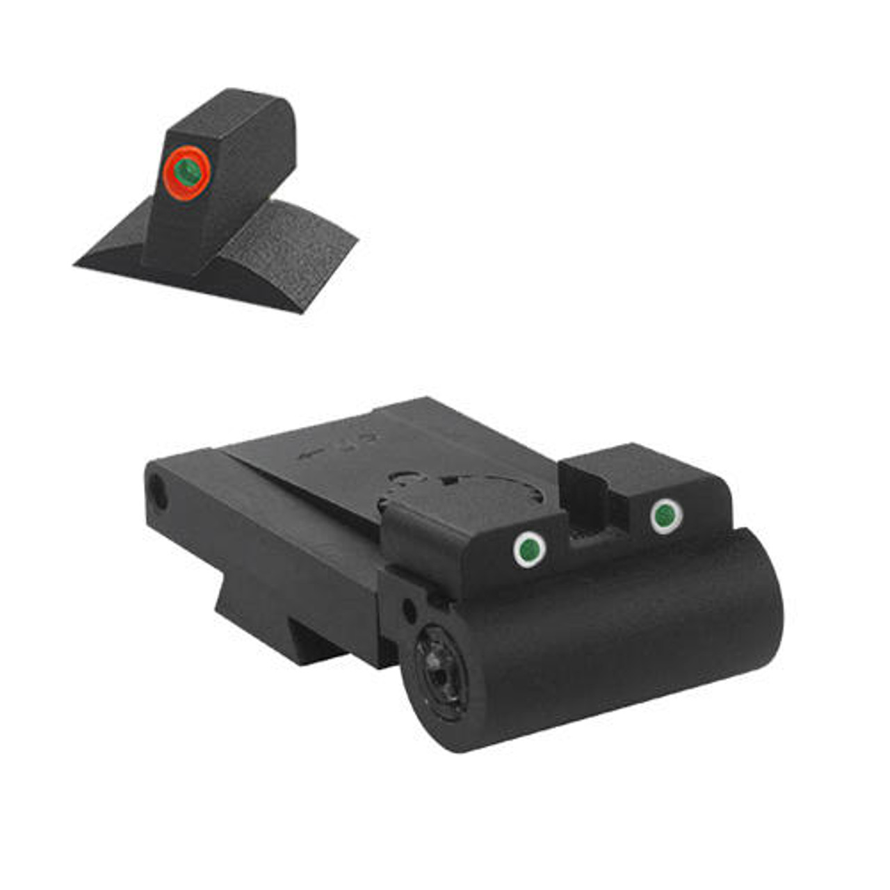 Kensight Rollo 1911 Kensight Rear Sight Trijicon Tritium insert - Night Sights Anti-Snag Blade