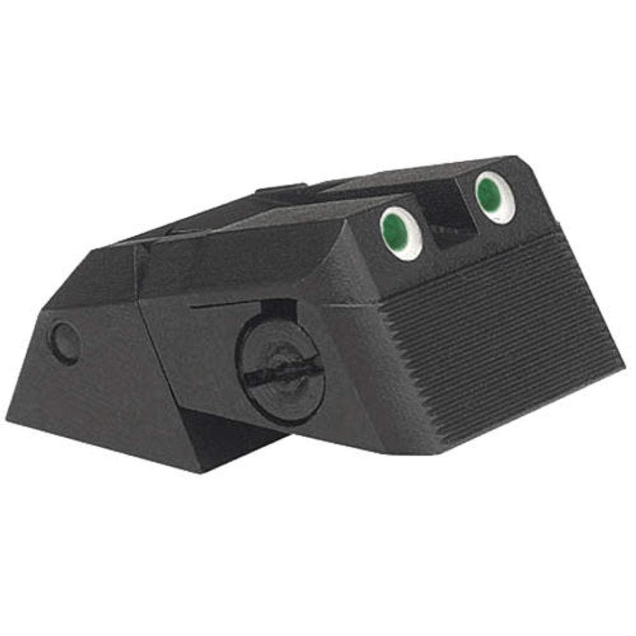 Kensight Kensight DAS 1911 Sights Adjustable Rear Combat Tritium Night Sights, Serrated Blade - Fits Novak LoMount  Sight Dovetail Cut