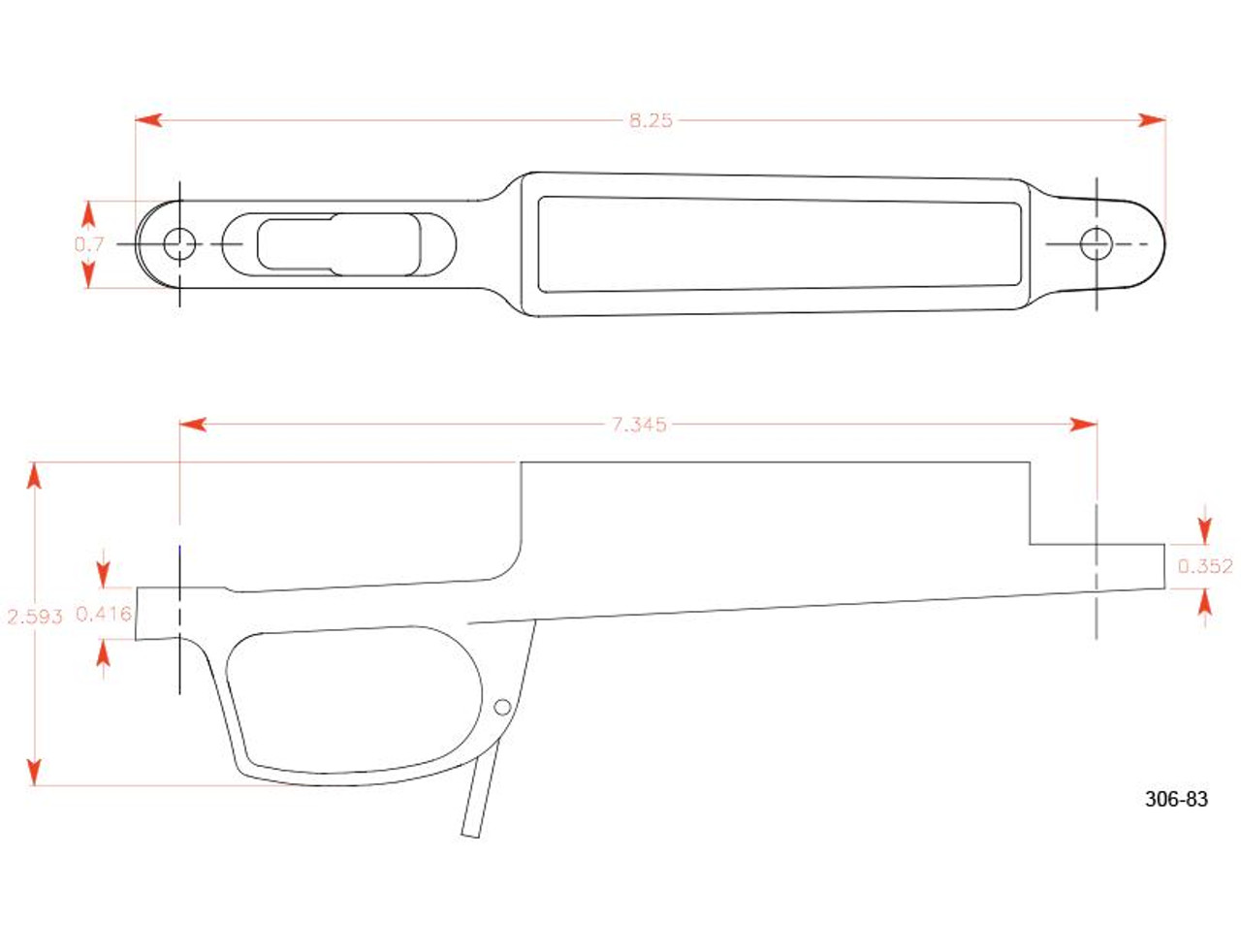 Badger Ordnance Badger Ordnance M5 Dbm Detachable Magazine Triggerguard - Long Action Winchester Magnum