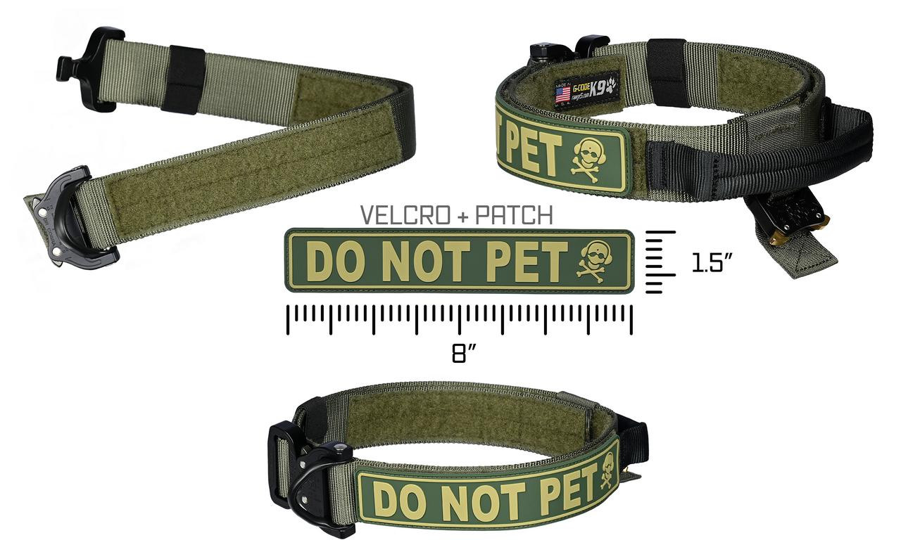 Do Not Pet PVC Patches K9 OPS  K9-OPS Rubber Training Patch for Dogs - K9  Ops