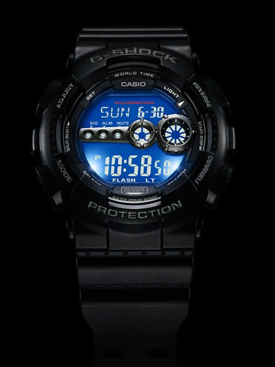 CASIO G-SHOCK Super LED XL GD-100-1BCR