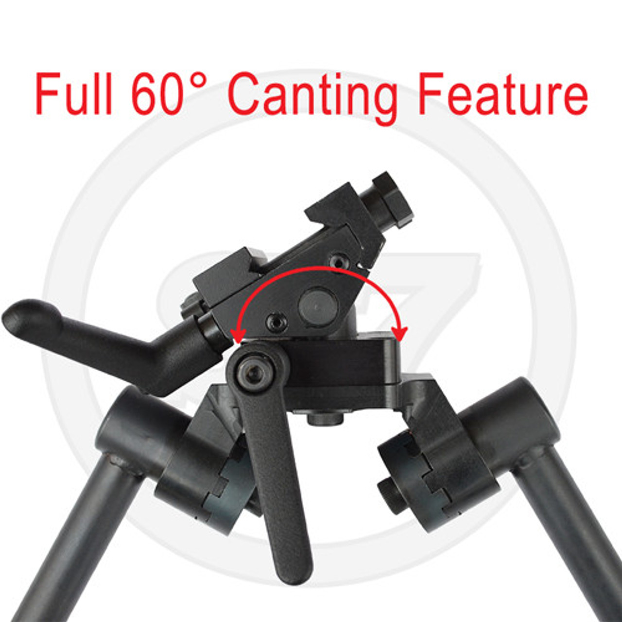 S7 Bipod 7-9" legs with Rubber Feet