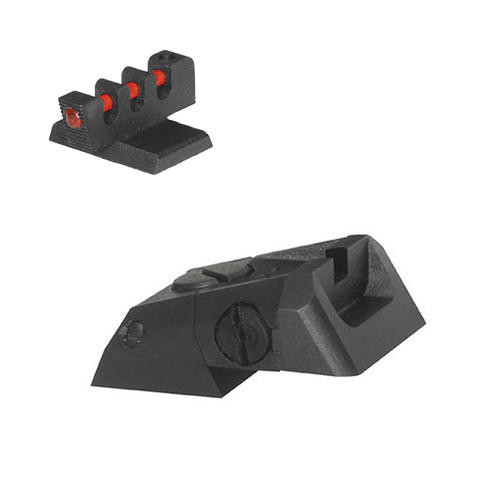 Kensight Kensight 1911 Adjustable Novak Recessed Blade Sight Set W/ 0.200 Tall Fiber Optic Flat Front Sight