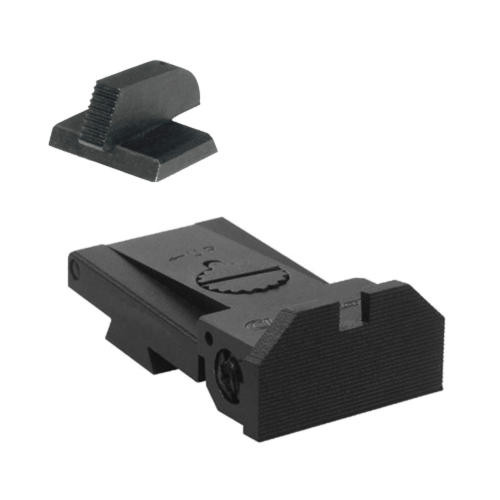 Kensight Kensight Target 1911 Sights Deep Notch Beveled Blade - Serrated 0.210 Front Sights - Fits Bomar BMCS  Sight Dovetail Cut