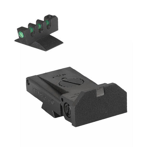 Kensight Kensight 1911 LPA Adjustable Beveled Blade Sight Set W/ 0.200 Tall Fiber Optic Flat Front Sight