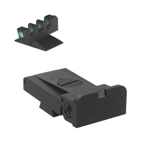 Kensight Kensight 1911 LPA Rounded Blade Sight Set W/ 0.200 Tall Fiber Optic Flat Front Sight