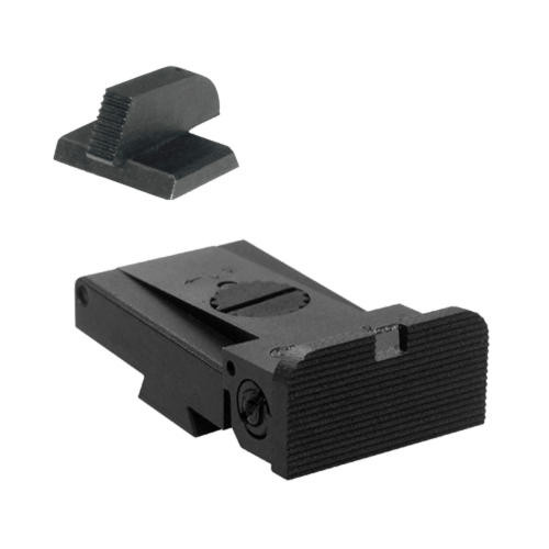 Kensight Kensight Target 1911 Sights Set with Rounded Blade and Serrated 0.200 Front Sight - Fits LPA TRT  Sight Dovetail Cut