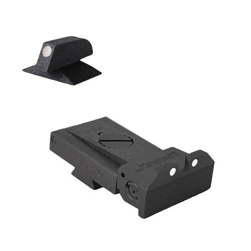 Kensight Kensight Kimber Adjustable White Dot Sight, Beveled Blade W/ 0.200 Tall White Dot FLAT base front