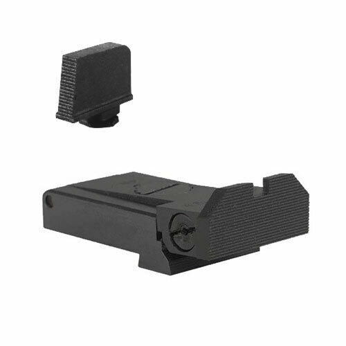 Kensight Kensight Fully adjustable rear sight for Glock 17, 22, 24, 34, 35, 37, and 38, beveled blade w/serrations - Includes .350 Tall Front Sight