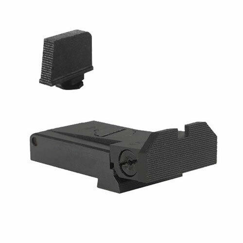 Kensight Kensight Fully adjustable rear sight for Glock 17, 22, 24, 34, 35, 37, and 38, beveled blade w/serrations - Includes .330 Tall Front Sight