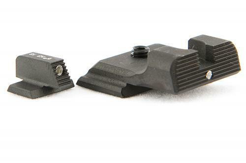 Heinie Smith and Wesson MandP Shield PLUS Ledge Straight Eight Night Sight Set Heinie Smith and Wesson MandP Shield PLUS Ledge Straight Eight Night Sight Set