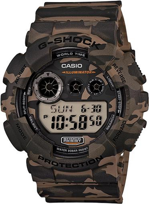 CASIO G-SHOCK Super LED XL Camo GD-120CM-5CR