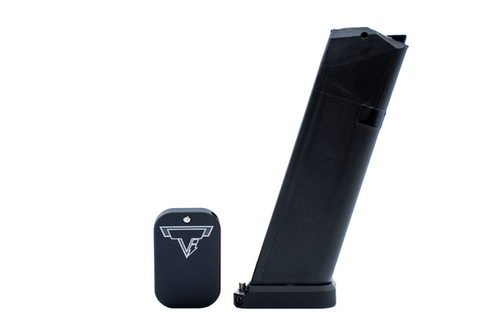 Taran Tactical Innovations +0 Base Pad For Glock 9/40 OEM Magazines