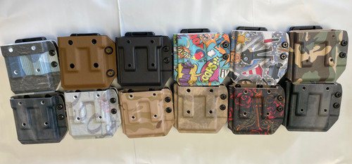 THEMED AR-15, M4, M16 , pmag, Kydex Magazine Pouch with Tulster MRD Adjustable Retention Device