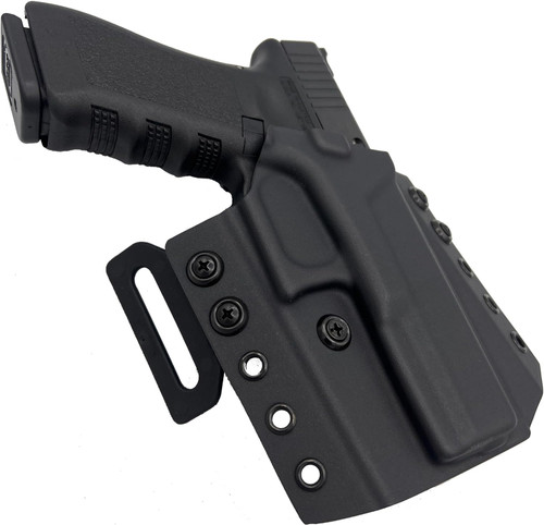 Liberty Viper X-Defender Holster for G17 Custom Handmade American OWB Holster Black Kydex T - Audible Click Retention, Right Hand Draw