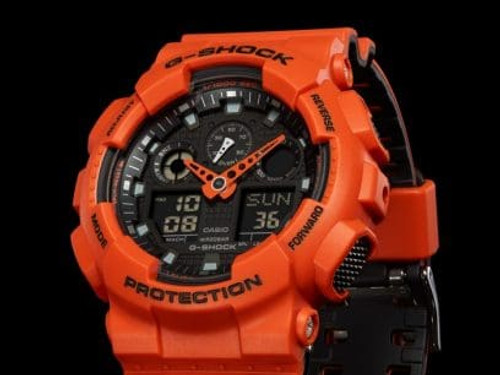 G-SHOCK CASIO ANALOG-DIGITAL GA-100 SERIES WATCH GA100L-4A