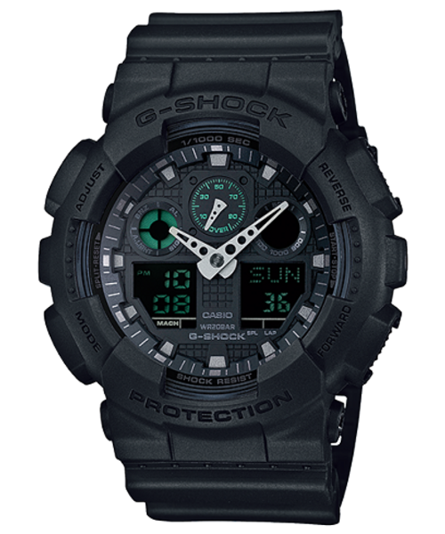 G-SHOCK CASIO  ANALOG-DIGITAL GA-100 SERIES WATCH GA100MB-1A