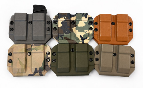 USATAC Artisan Series DOUBLE STACK Dual Mag Pouch 9mm | Tulster MRD Retention