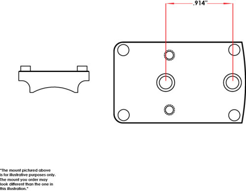 EGW Red Dot Sight Mount for Savage / Stevens 301 12 and 20 Gauge Models (fits Burris FastFire, Docter, Viridian RFX25)