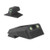 Kensight Kimber Fixed Trijicon Tritium insert - Kensight Night Sights - Serrated Blade