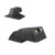 Kensight Kensight DAS 1911 Sights Adjustable Rear Tritium Sight, Night Sights, Serrated Blade - Fits Novak LoMount  Sight Dovetail Cut
