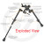 S7 Bipod 9-12" legs with Rubber Feet, (FDE) Cerakote Flat Dark Earth