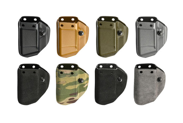 TAN Soft Shell Scorpion Short Pistol Mag Carrier With P3 Clip - Made In USA