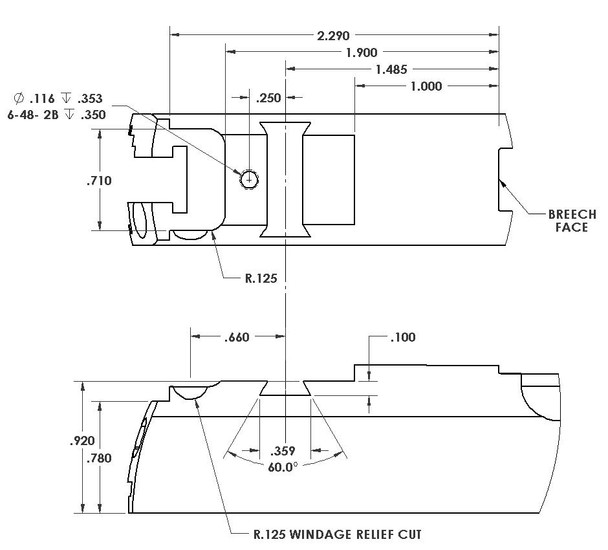 Kensight Kensight Target 1911 Sights Set White Dot Beveled - White Dot Front Sight Blade 0.200 - Fits Bomar BMCS  Sight Dovetail Cut