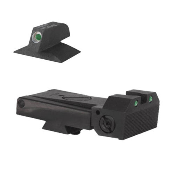 Kensight Kimber Adjustable Kensight 1911 Sight Set Trijicon Tritium insert - Night Sights - matching Front Sight