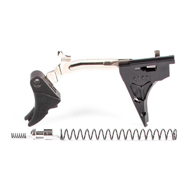 ZEV ZEV Pro Trigger 9Mm Curved Face Upgrade Drop-In Kit For Glock 4th Gen W Black Safety