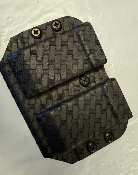 USATAC Artisan Series DOUBLE STACK Dual Mag Pouch .45 ACP/10mm Magazines | Tulster MRD Retention