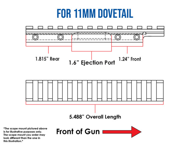 HD CZ 452, 453, 455, 511, 512 For 11mm Picatinny Rail 0 MOA