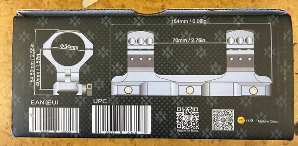 X-ACCU 34 MM PICATNNY RAIL