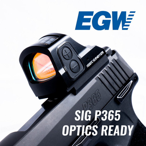 EGW Trijicon RMR / SRO, Holosun 407c / 507c Sight Mount Adapter for Sig P365X & P365XL Optics Ready