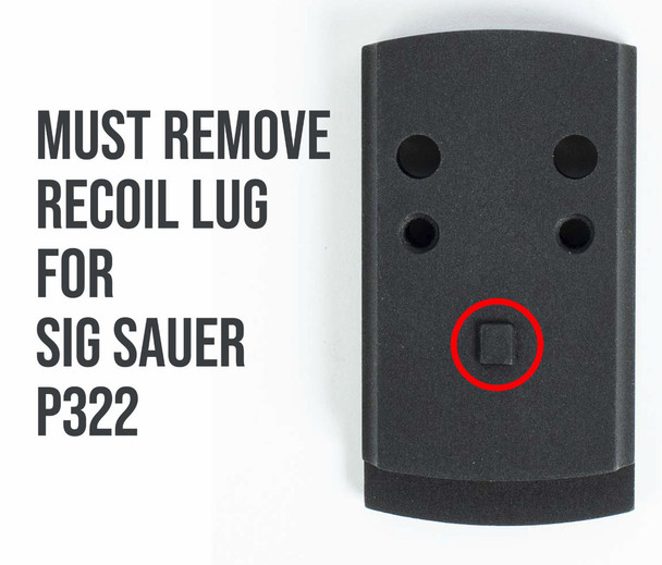 EGW Red Dot Sight Mount for Sig Sauer P365X & P365XL Optics Ready (fits Burris FastFire, Docter, Viridian RFX25)